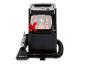 Un aspirateur Silvercrest noir avec une batterie Parkside.