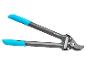 Sécateur de jardin GARDENA avec poignées bleues.