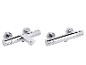 Mitigeur thermostatique de bain et douche LIVARNO® en chrome.