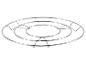Grille de refroidissement ronde ou dessous de plat en acier inoxydable