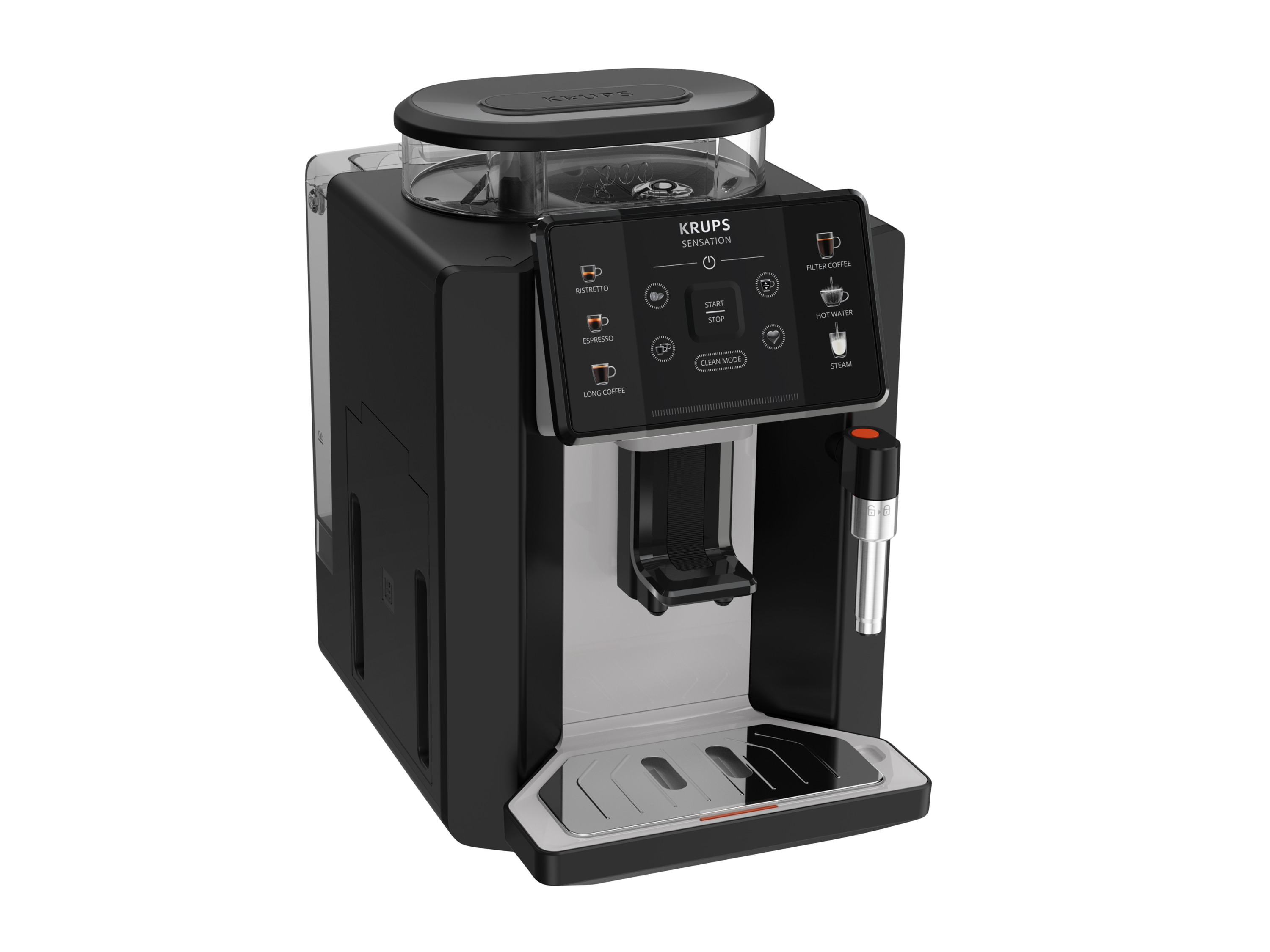 Krups Robot café 15 bars noir - EA910A10 - vue 3