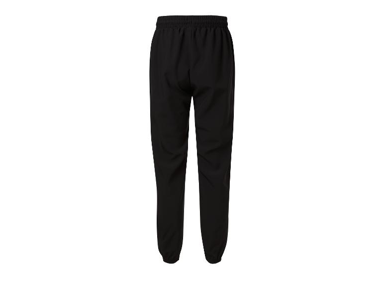 Pantalon de jogging noir avec ceinture élastique.