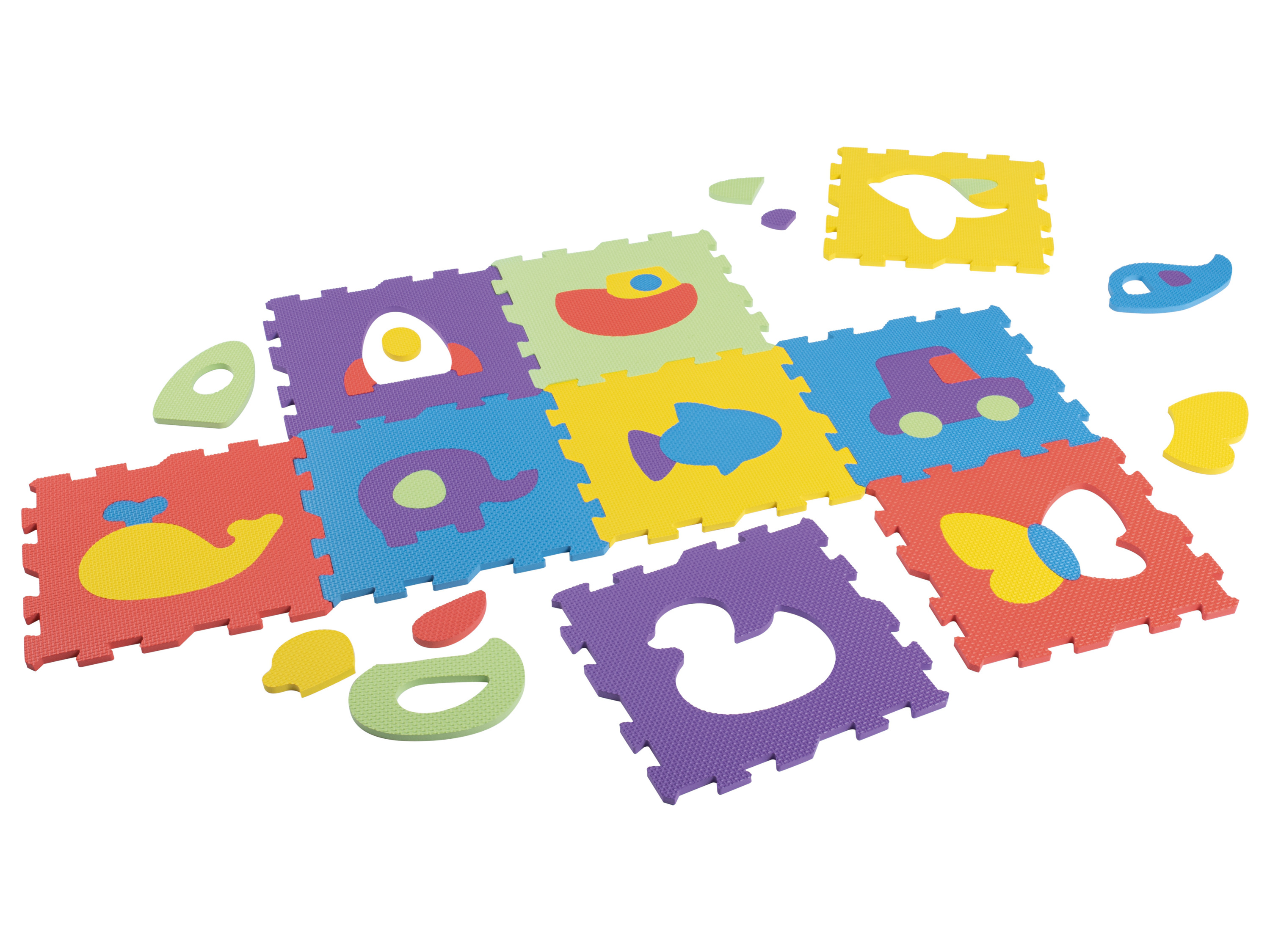 Playtive Tapis puzzle (animaux et véhicules)
