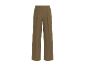 Pantalon large marron pour femme avec pli marqué