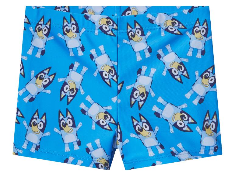 Short de bain bleu pour enfants avec imprimé personnages de dessins animés