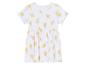Une robe blanche à manches courtes avec un motif amusant de citrons.