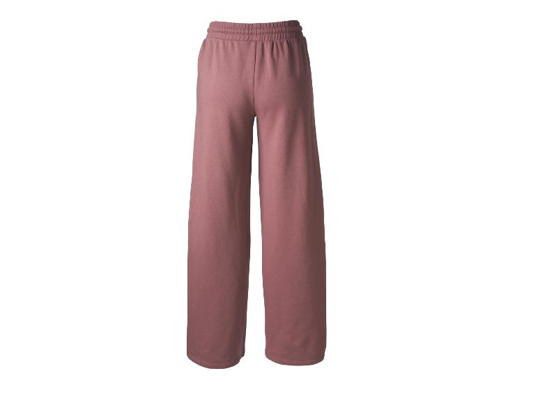 Pantalon de jogging rose ample avec taille élastique