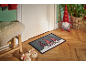 Paillasson de Noël avec trois gnomes, pantoufles et un gnome décoratif