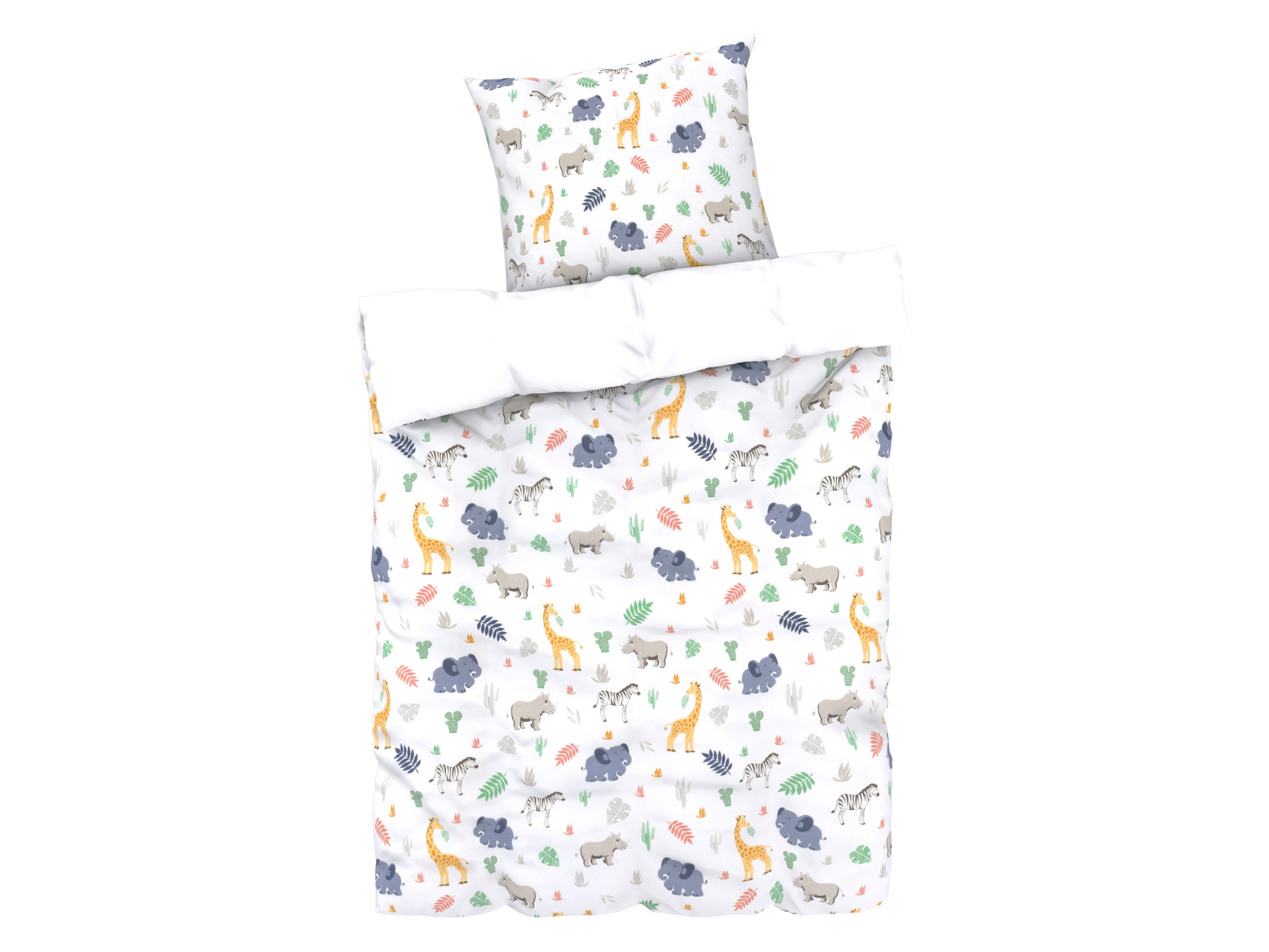 LIVARNO home Parure de lit Kinder Edel-Renforcé, 140 x 200 cm (Attention LV OSFR) (blanc)