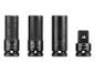 Quatre clés noires : 17 mm, 19 mm, 21 mm et 1/2 'FX3/4' M.