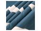 Tissu bleu marine et blanc à rayures, style nautique.