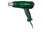 Pistolet thermique Parkside vert et noir avec buse métallique.