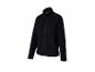 Veste polaire noire zippée avec un logo discret.
