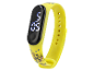 Montre LED Paw Patrol jaune au bracelet.