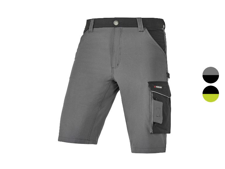 Shorts de travail Parkside gris et noir.