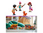 Lego Friends cabanes de camping avec des figurines et des accessoires.