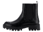 Une botte Chelsea noire et épaisse.