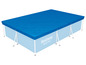 Housse de piscine Bestway Steel Pro bleue pour piscine rectangulaire.