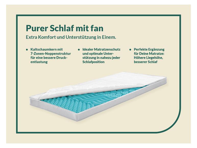 Aller en mode plein écran : f.a.n. Surmatelas en mousse froide BIG KOMFORT PLUS, 7 zones - Image 5