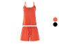 Pyjama court : débardeur et shorts en jersey, détails dentelle.