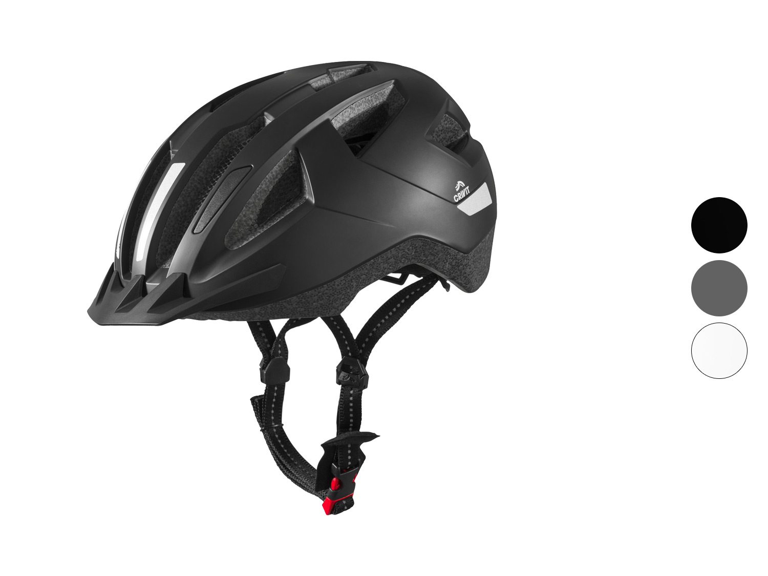 CRIVIT Casque de vélo avec feu arrière