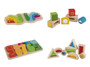 Playtive Jeu d'encastrement mains / Blocs Montessori