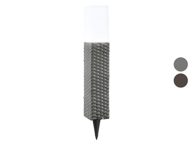 LIVARNO home Balise solaire à LED, aspect rotin