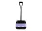 Lampe de table avec base violette.