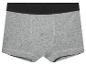 Boxers gris à bande noire.