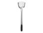 Spatule de cuisine en acier inoxydable avec manche noir