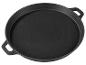Poêle en fonte noire avec deux poignées