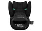 Un siège auto Cybex Pallas B2 noir pour enfants.