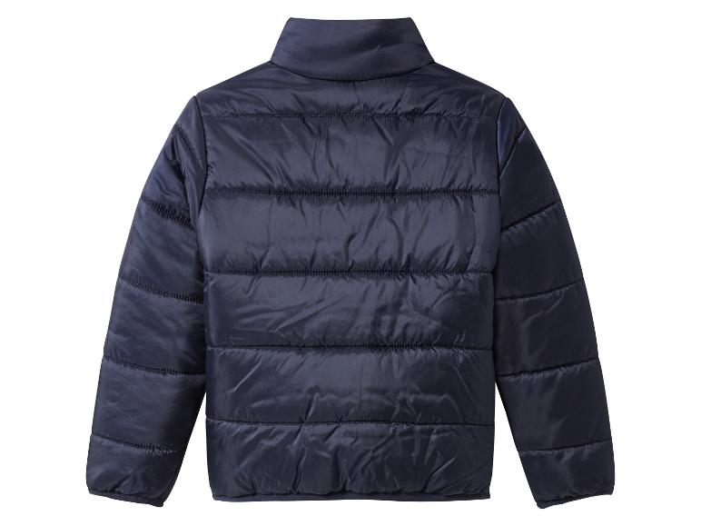 Veste matelassée bleu marine pour enfant, vue arrière.
