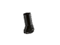 Brosse d'aspirateur noire avec poils ronds pour nettoyer diverses surfaces.