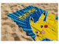 Serviette de plage Pokémon Pikachu : design bleu et jaune.