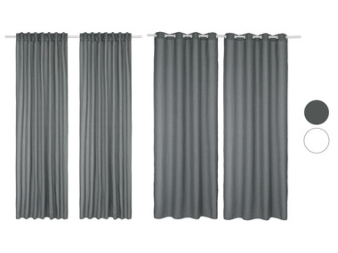 LIVARNO home Lot de 2 rideaux, 135 x 254 cm