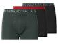Lot de 3 boxers noirs, vert foncé et rouges avec logo U.S. Grand Polo.