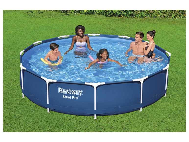 Aller en mode plein écran : Kit de piscine complet Steel Pro Frame Pool-Set avec pompe de filtration Ø 366 x 84 cm - Image 10