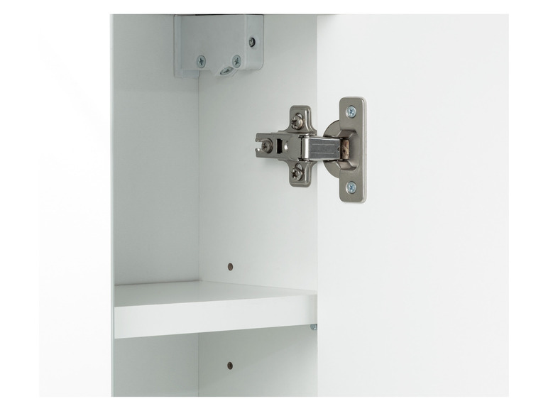 Aller en mode plein écran : LIVARNO home Armoire de toilette miroir, 65 x 60 x 17 cm, blanc - Image 5