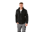 Veste polaire noire pour homme avec fermeture éclair et pantalon de travail gris