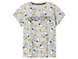 Un t-shirt gris avec un imprimé Snoopy.