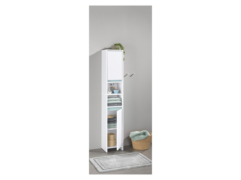 Aller en mode plein écran : LIVARNO home Colonne de salle de bains Oslo, 32 x 180 x 28 cm, blanche - Image 2