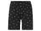 Shorts noirs avec un motif de couronnes.
