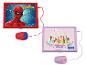 Deux tablettes de dessin : une rouge Spider-Man et une violette Princesses Disney, toutes deux avec une souris.