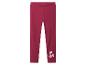 Legging enfant rouge foncé avec imprimés floraux blancs