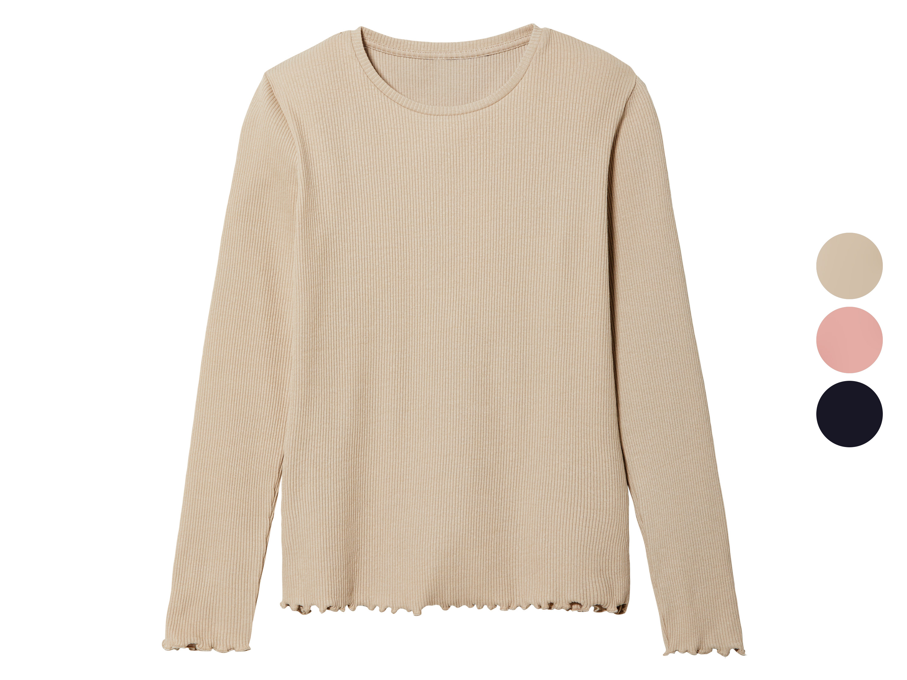 pepperts!® T-shirt côtelé à manches longues fille