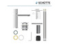 Robinet de salle de bain, kit de vidage et instructions de montage de Schütte.
