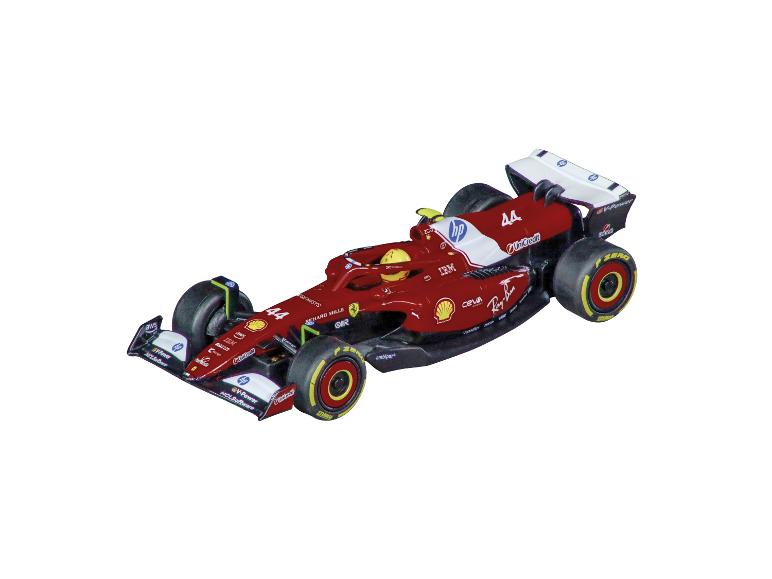 Voiture de course miniature CARRERA Super Formula Wireless rouge et blanche avec le numéro 44.