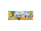 Jus multifruits en 14 sachets, avec ananas, banane, orange, pomme, kiwi et fruit de la passion.