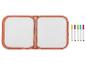 Double tableau blanc pliable et marqueurs multicolores.